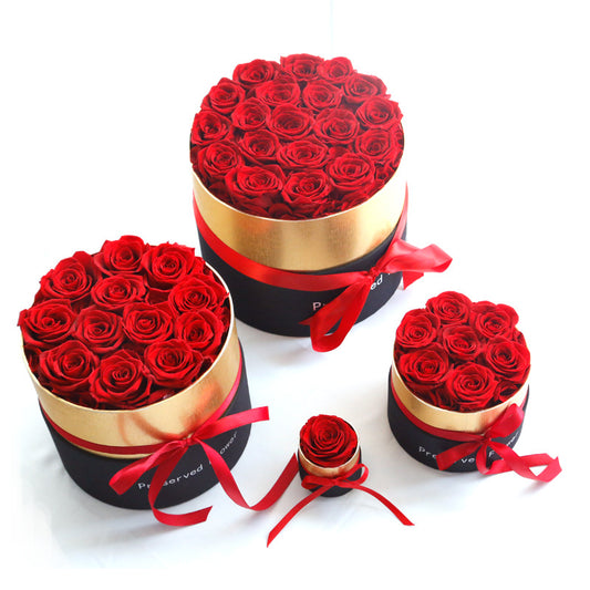 Preserved Real Rose Flowers With Box Set